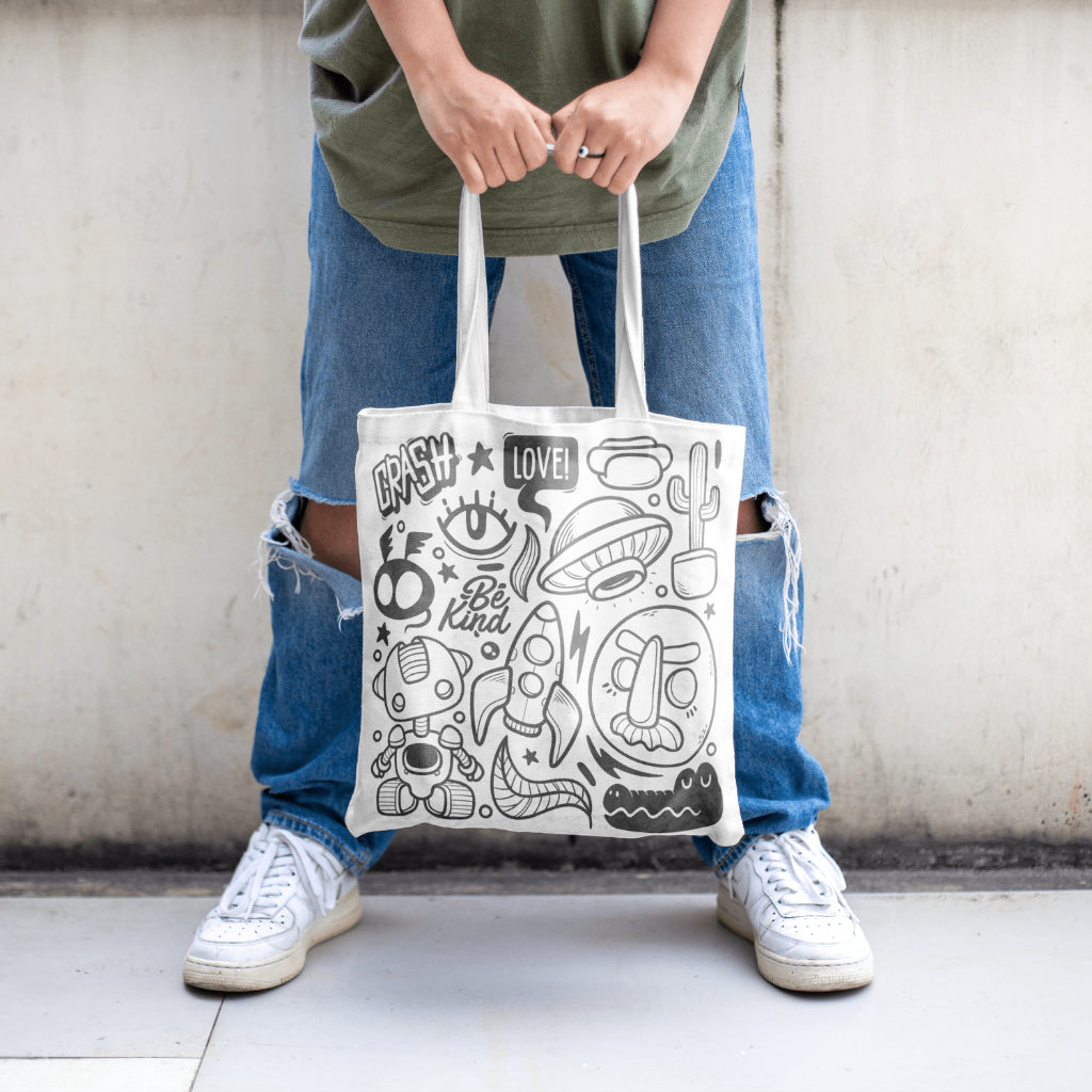 Doodle Love Tote Bag