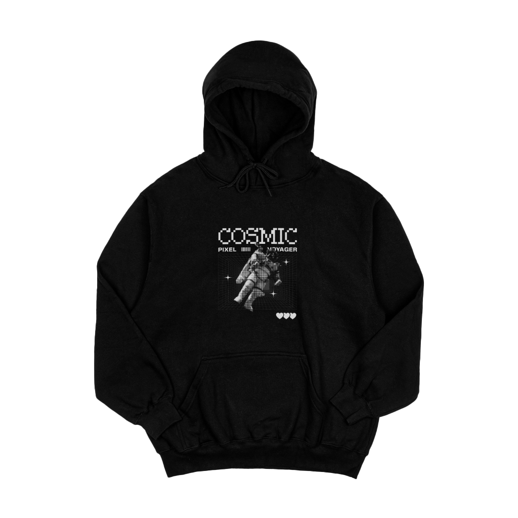 Cosmic Pixel Voyager Fit Hoodie