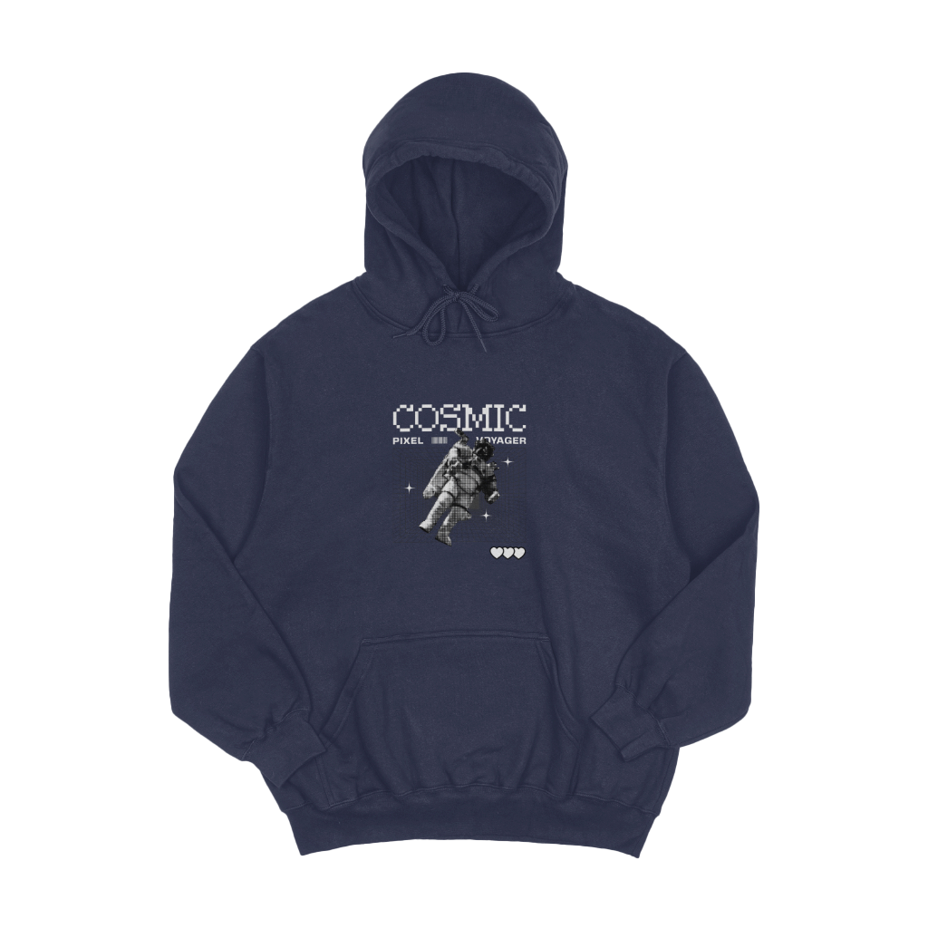 Cosmic Pixel Voyager Fit Hoodie