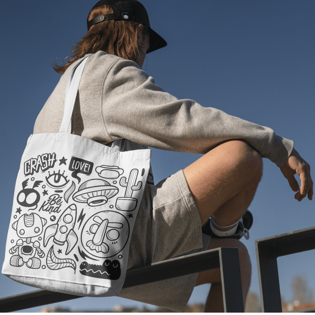 Doodle Love Tote Bag