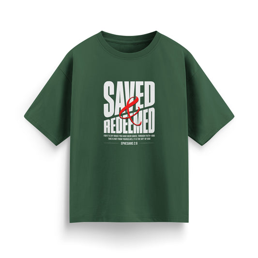 Saved & Redeemed Classic Oversized T-Shirt