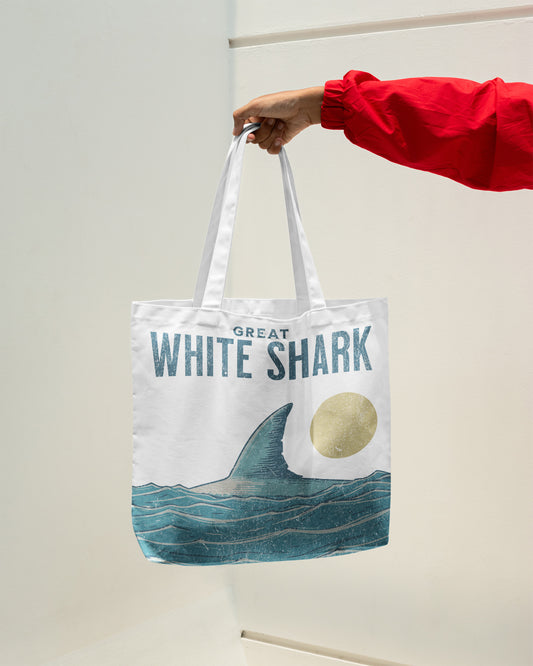 Great White Shark Tote Bag